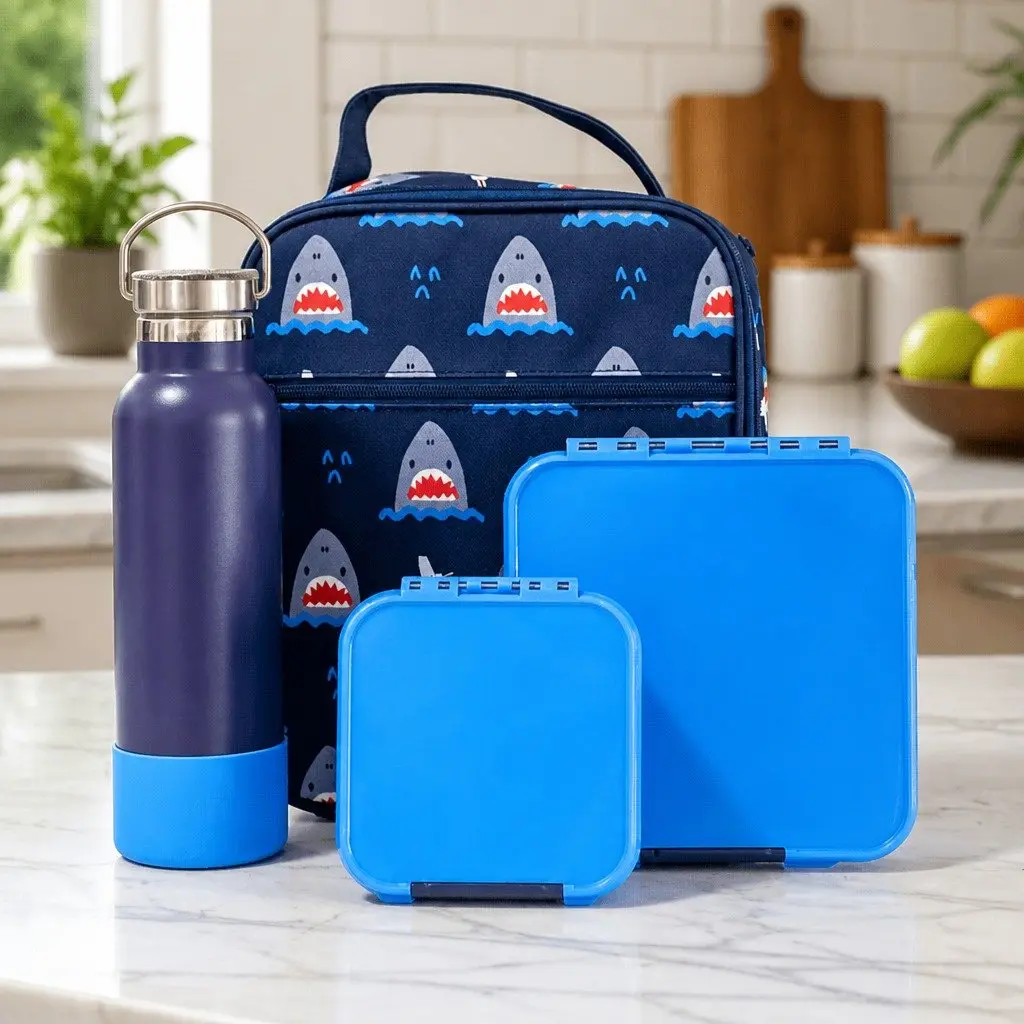 Bento Two Kids Lunch Box Snack Container Leakproof Compartments On-The-Go