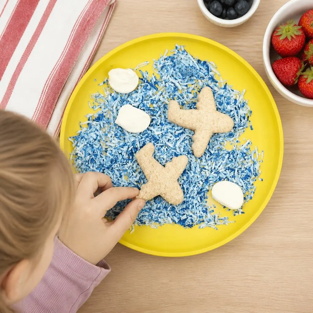 Lunch Punch Sandwich Cutters Transit Plane Train Set Kids Lunch Box Fun Food