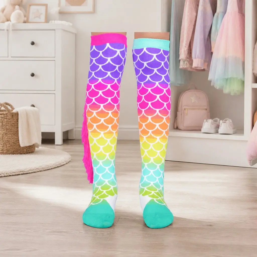 Mix and Match Mermaid Socks with Tassels for Ages 6-99