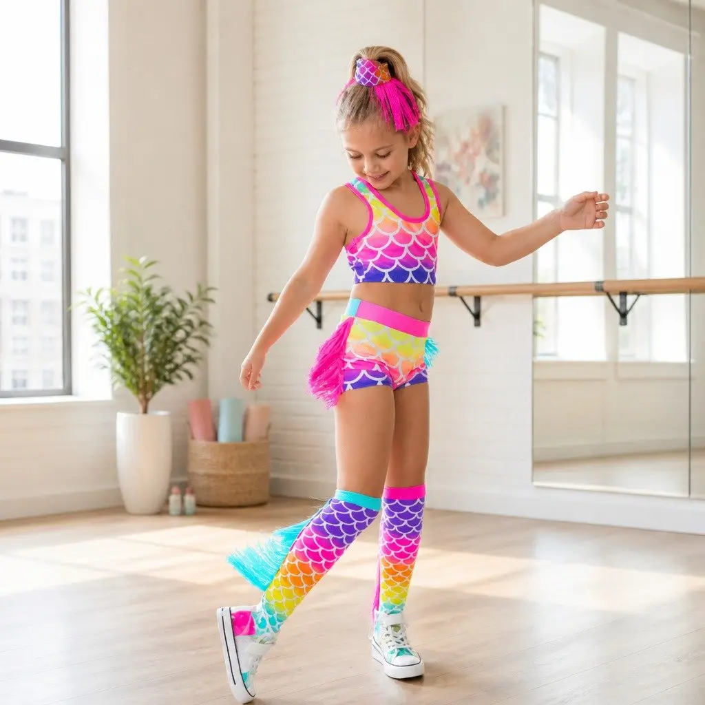 Mix and Match Mermaid Socks with Tassels for Ages 6-99