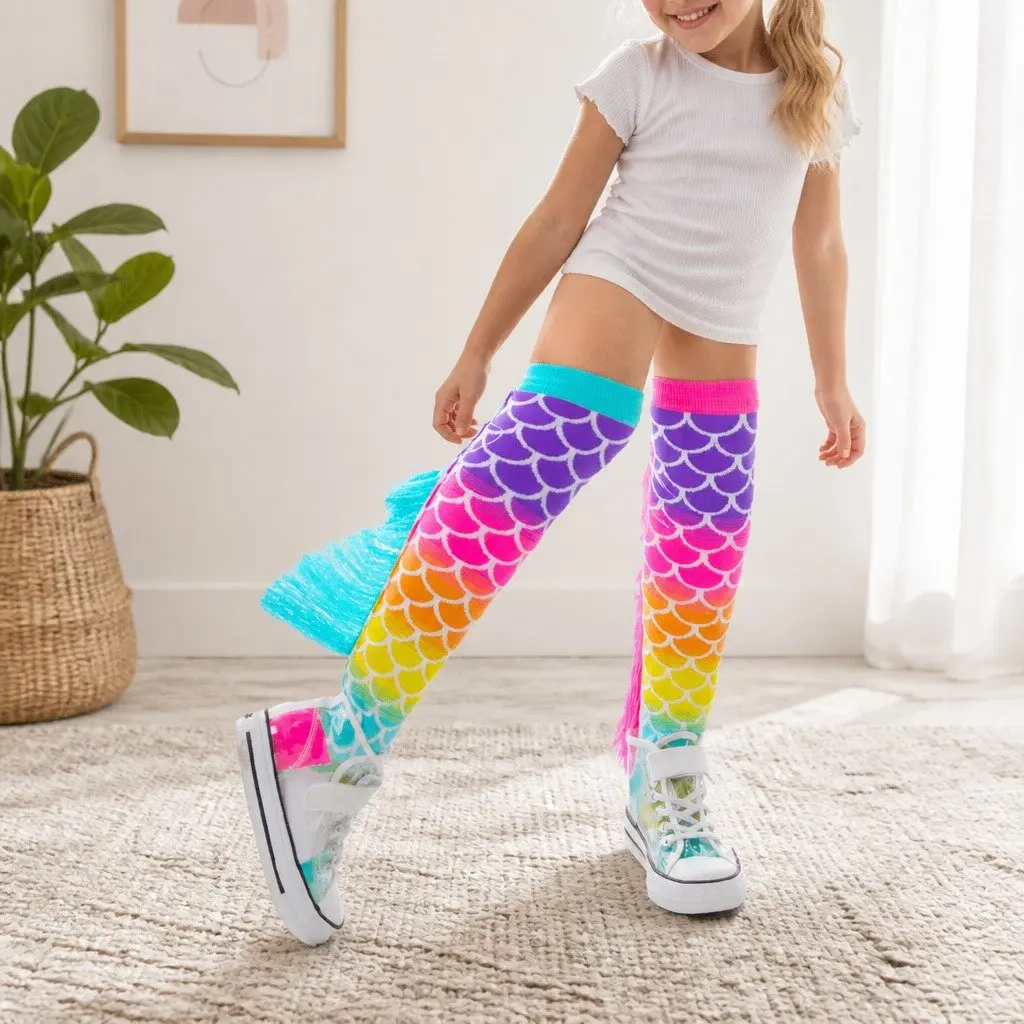 Mix and Match Mermaid Socks with Tassels for Ages 6-99