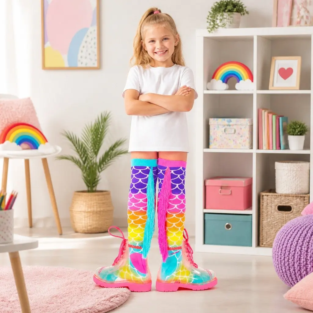 Mix and Match Mermaid Socks with Tassels for Ages 6-99