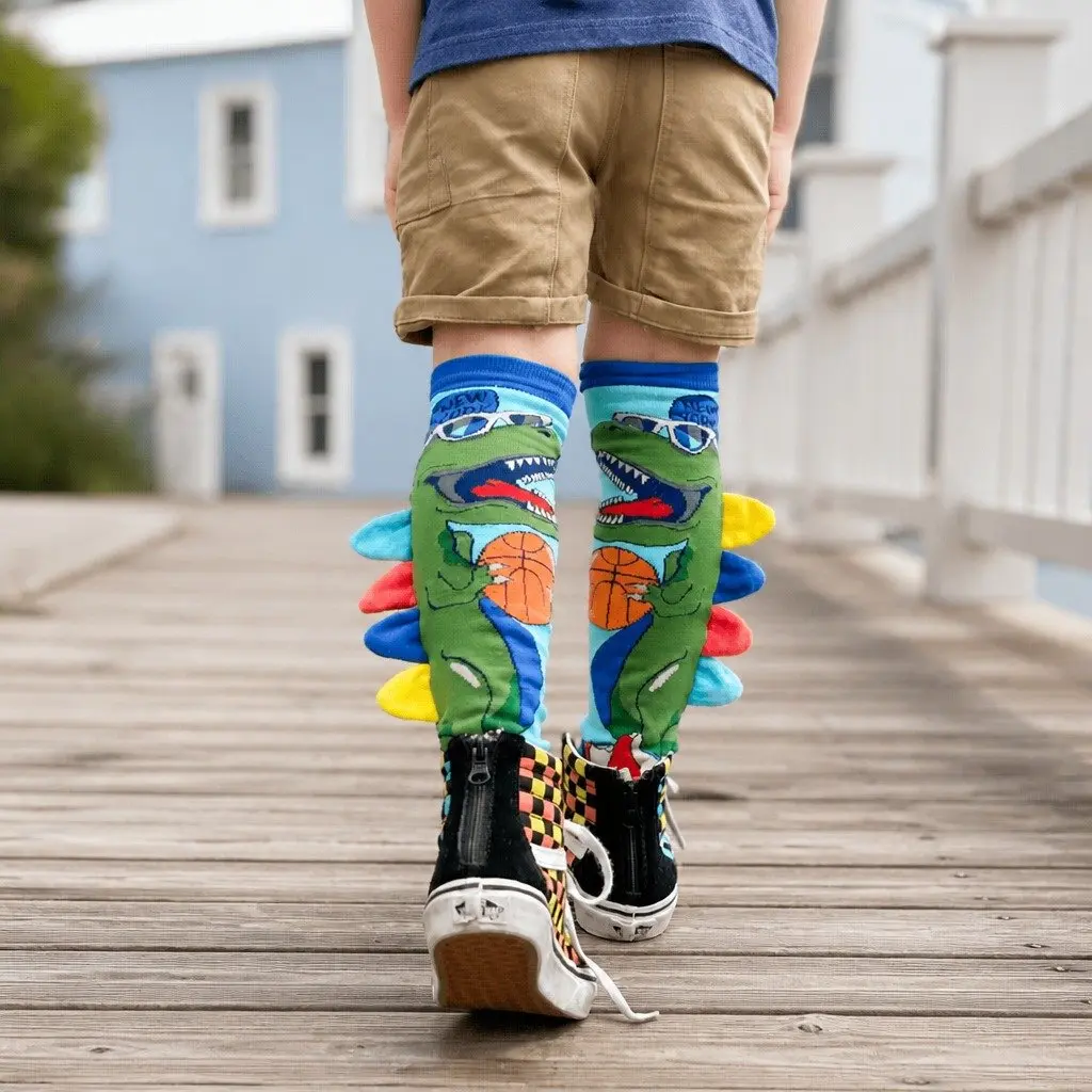Dinosaur Socks for Kids and Adults One Size