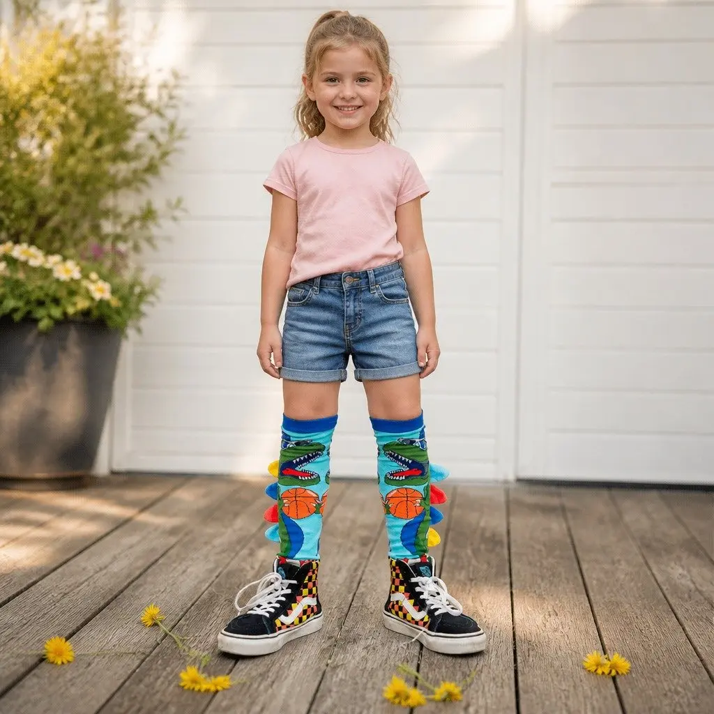 Dinosaur Socks for Kids and Adults One Size
