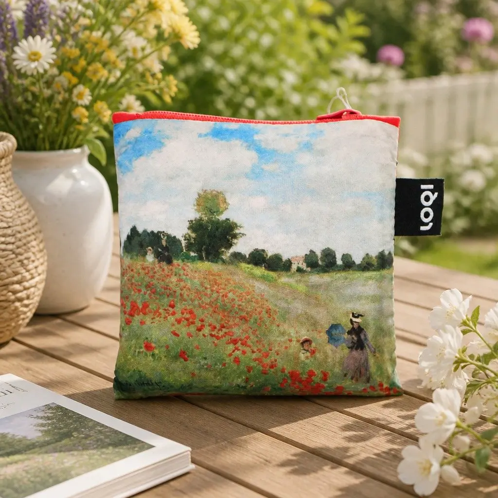 Tote Bag Everyday Use Wild Poppies Art Print Lightweight Spacious