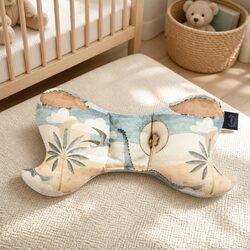 Baby Head Support Pillow: Contoured Cotton Jersey Design