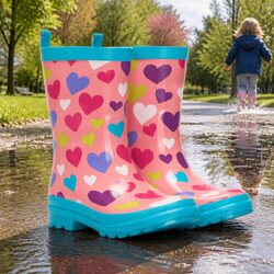 Kids Rain Boots: Waterproof & Slip-Resistant, Size 6