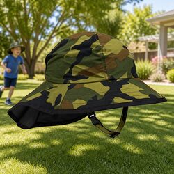 Kids Play Hat with Adjustable Sizing and Sun Protection