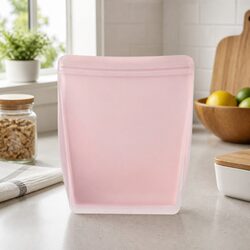 Reusable Silicone Food Storage Bag 1L Stand Up Design Microwave Dishwasher Safe
