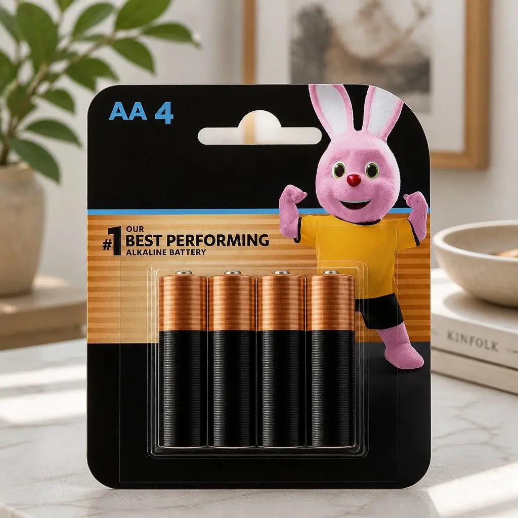 AA Alkaline Batteries 4 Pack