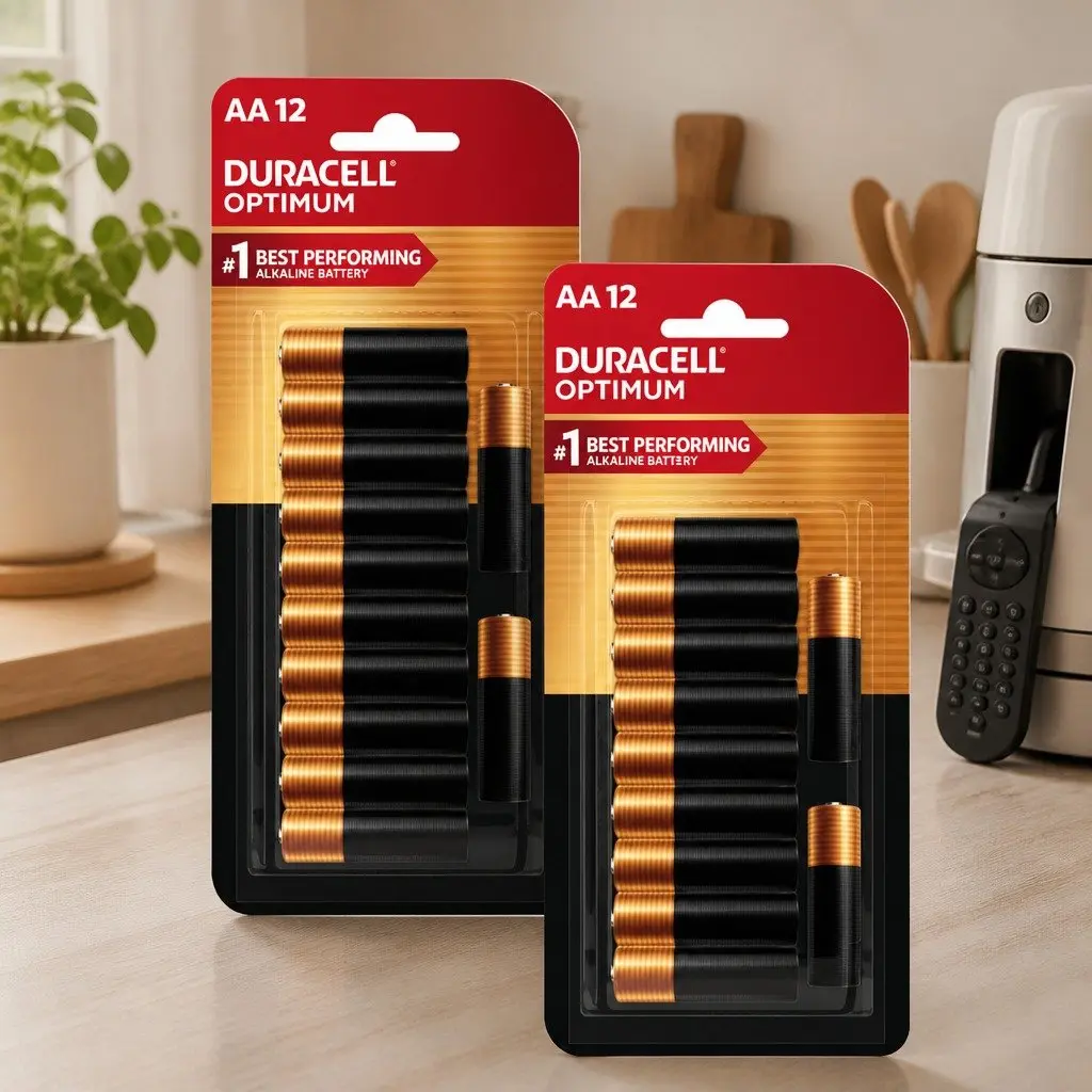 AA Alkaline Batteries for High-Drain Devices 12 Pack