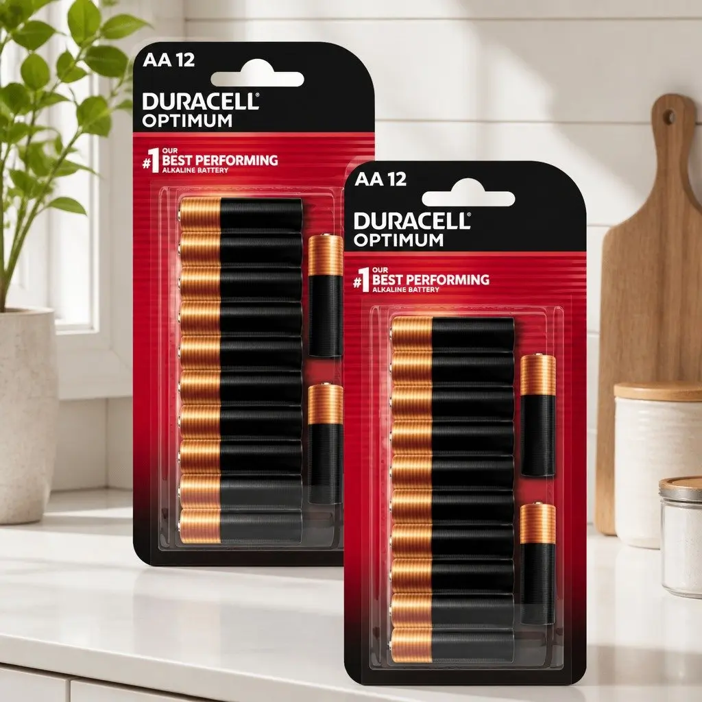 AA Alkaline Batteries for High-Drain Devices 12 Pack