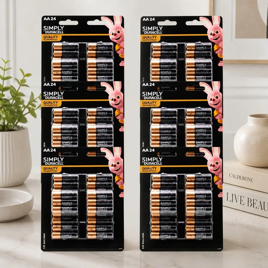 AA Alkaline Batteries 24pk Bulk Pack with Leak Resistance