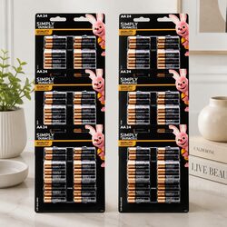 AA Alkaline Batteries 24pk Bulk Pack Long Lasting Power Household Electronics