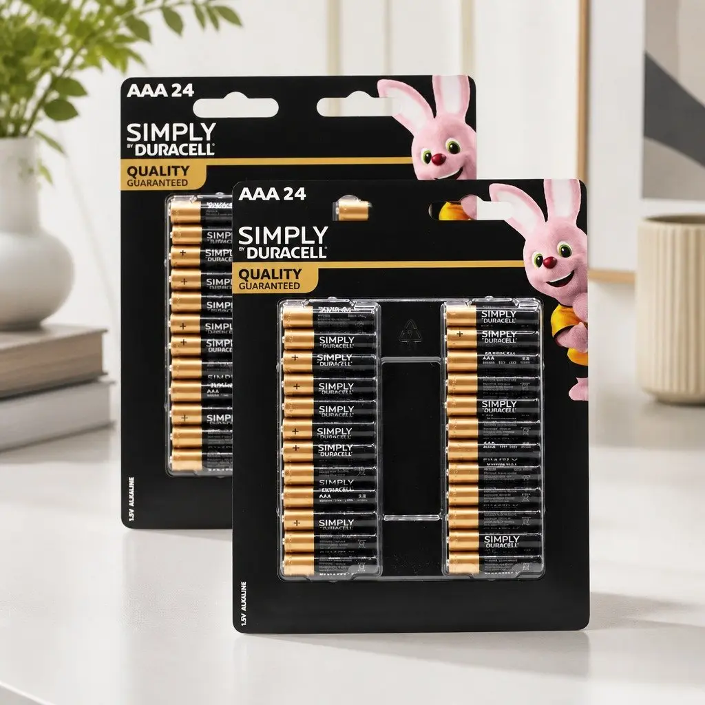 AAA Alkaline Batteries 24 Pack x2