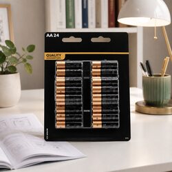 AA Alkaline Batteries 24 Pack - Specifications and Features
