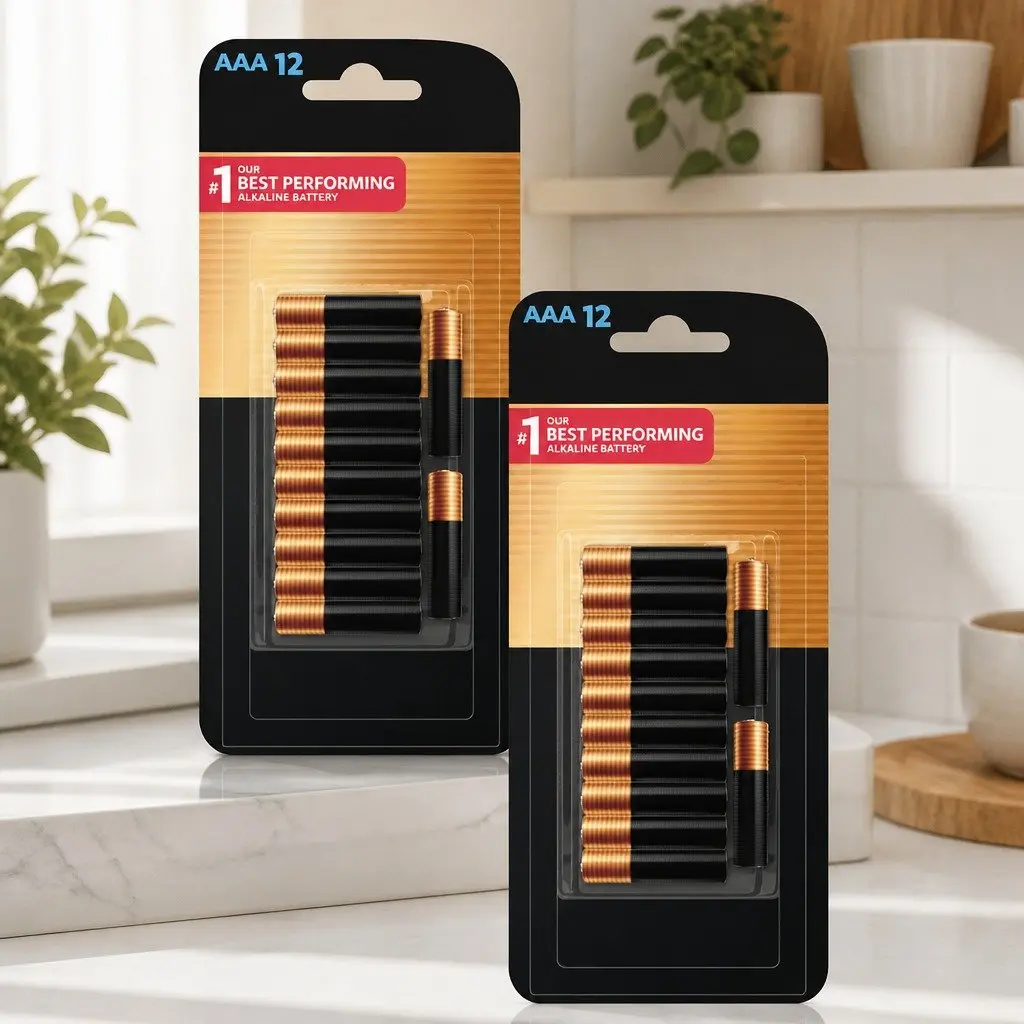 AAA Alkaline Batteries High Drain Devices Long Lasting Power 2 Pack