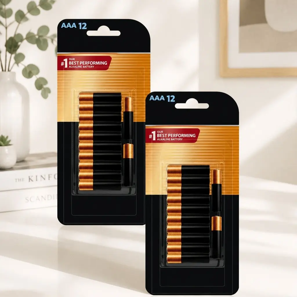 AAA Alkaline Batteries High Drain Devices Long Lasting Power 2 Pack