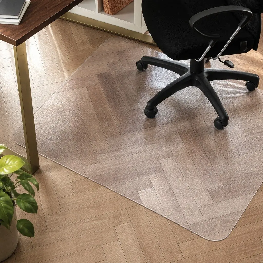 Chair Mat Floor Protector Office Use 120X90cm Clear