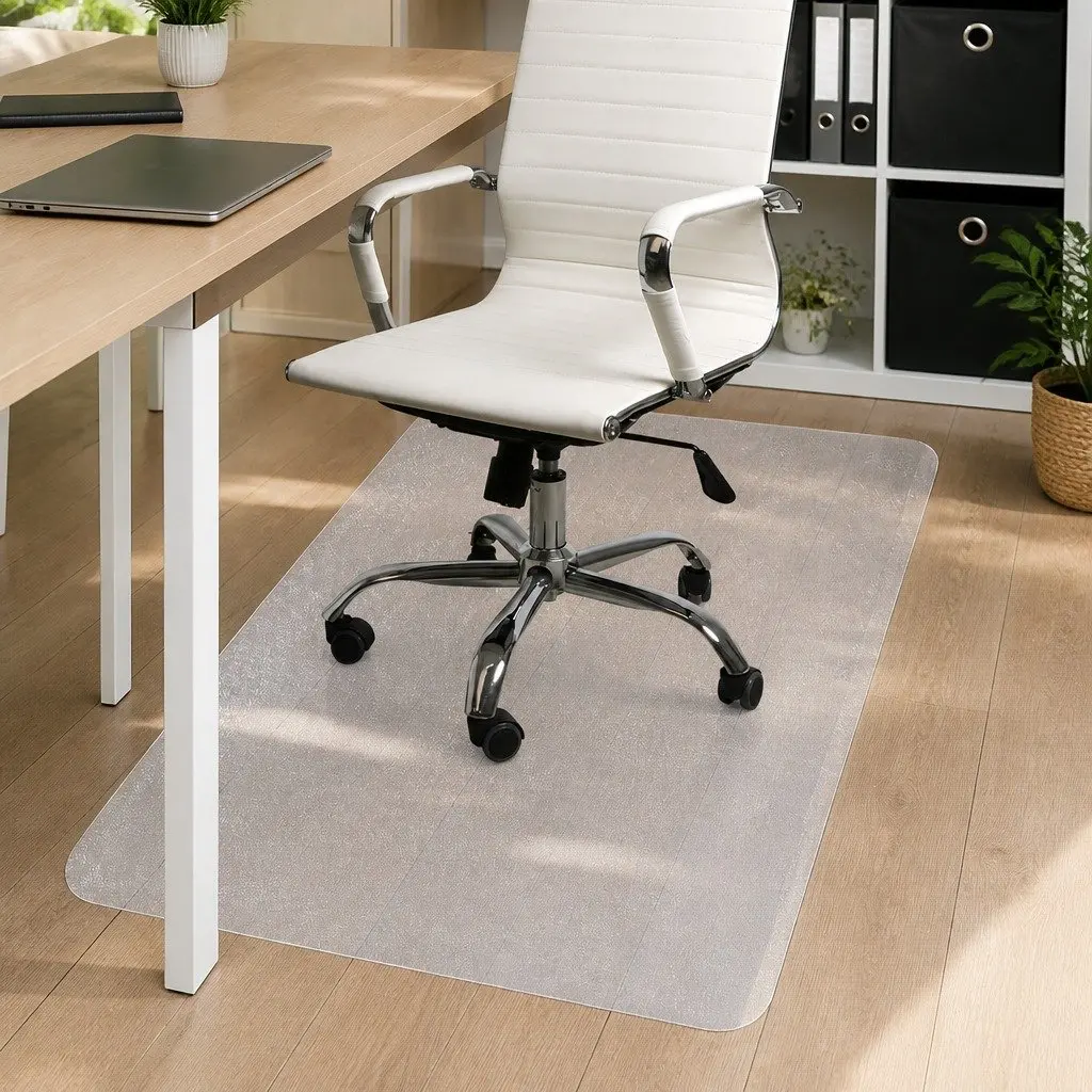 Chair Mat Floor Protector Office Use 120X90cm Clear