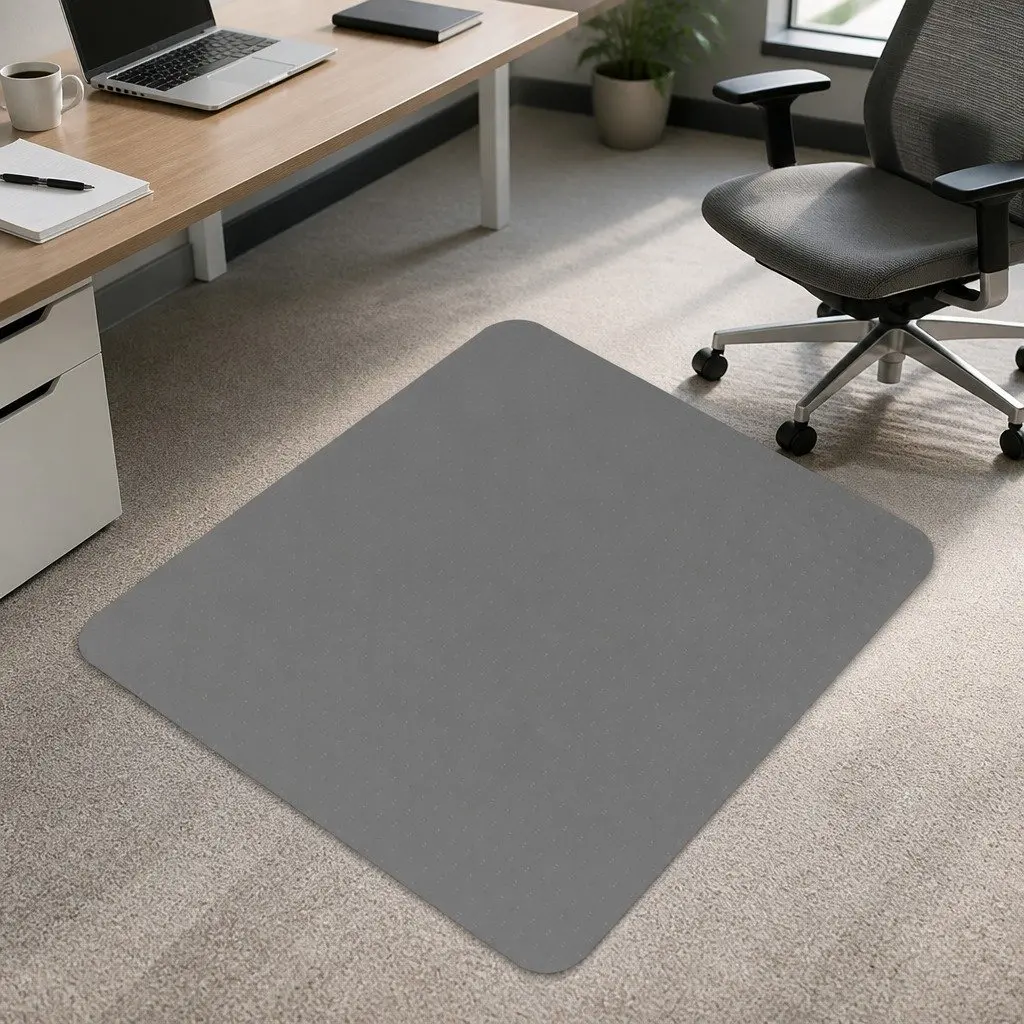 Chair Mat Office Carpet Floor Protector 120x90cm PVC Gripper Underlay