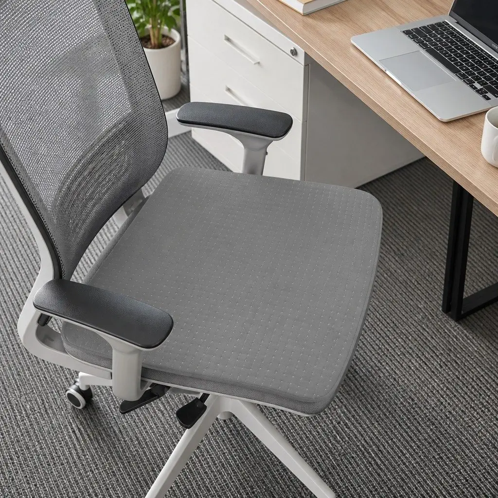 Chair Mat Office Carpet Floor Protector 120x90cm PVC Gripper Underlay