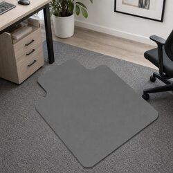 Protective Chair Mat - 120cm x 90cm PVC for Carpet Use