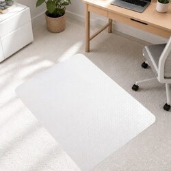 Clear PVC Chair Mat 120cm x 90cm x 0.5cm for Carpet Use