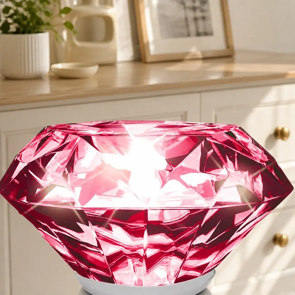 16 Red Crystal Diamond Cabinet Knobs 30mm