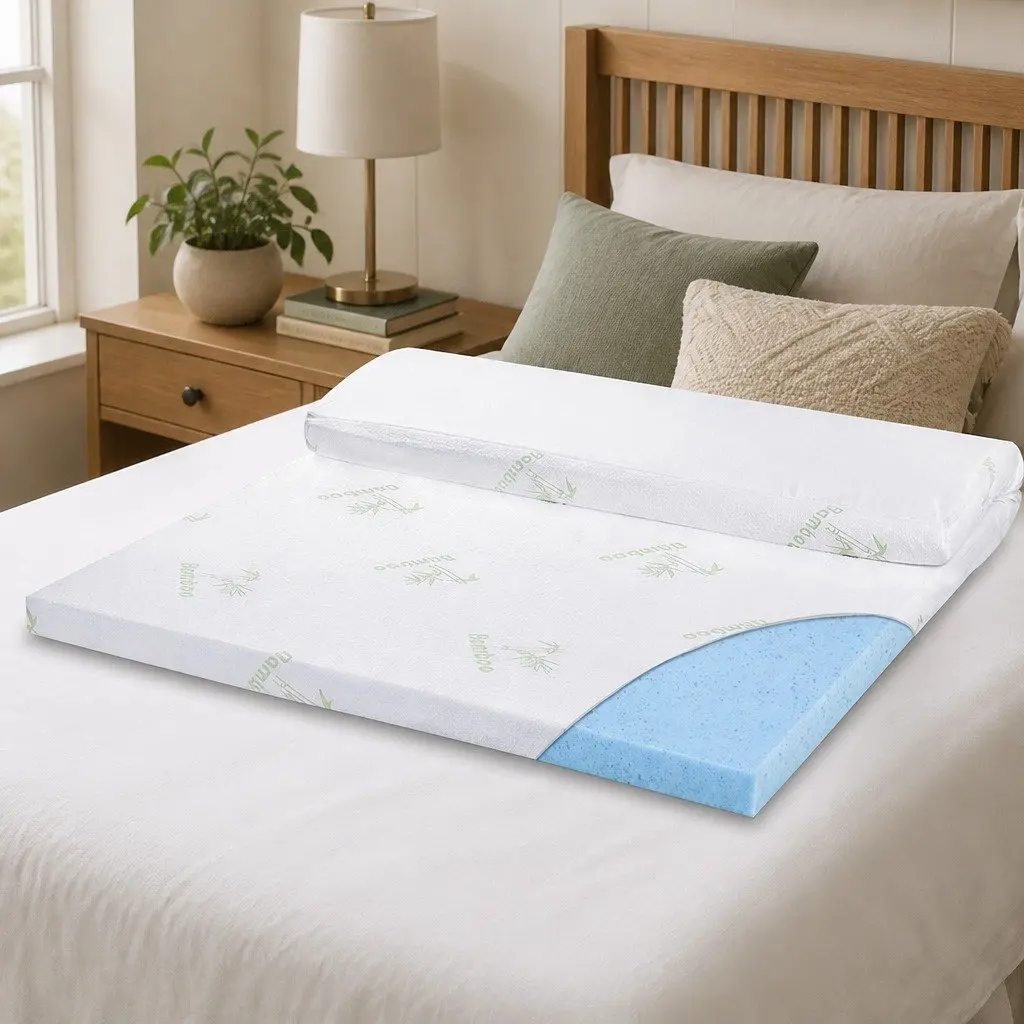 King Single 5cm Memory Foam Mattress Topper