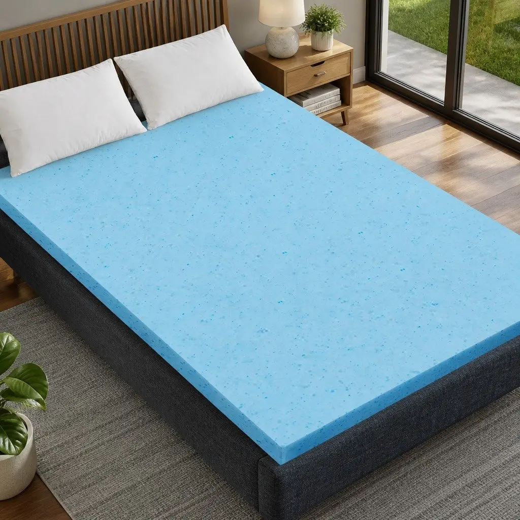 King Single 5cm Memory Foam Mattress Topper