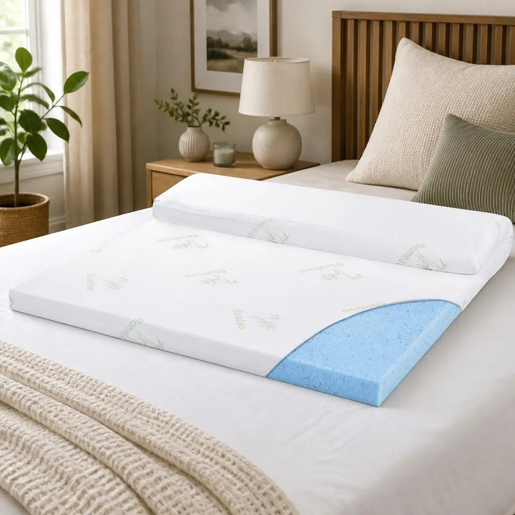 Queen Cool Gel Memory Foam Topper