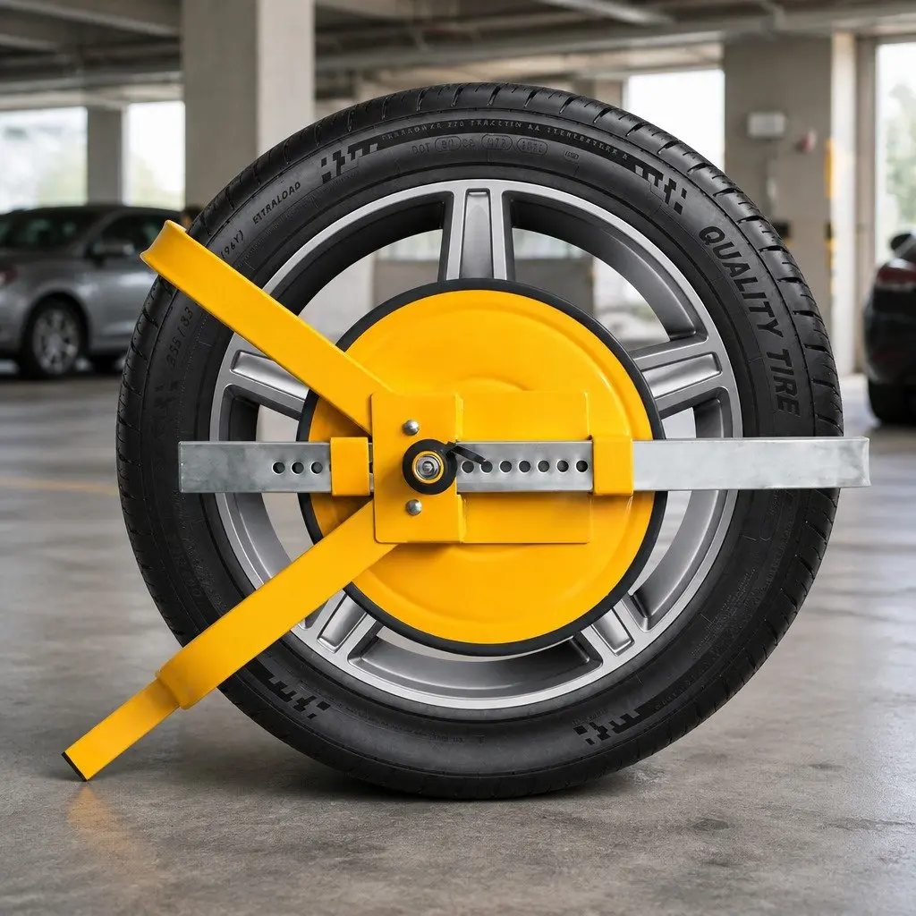 Wheel Defender Lock Clamp for Car Caravan Vehicle Anti-Theft Security Parking