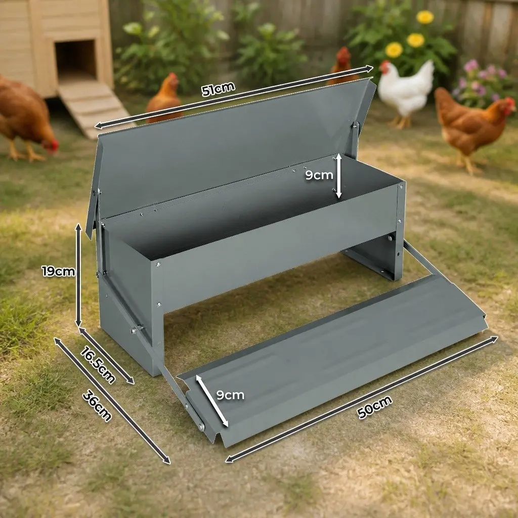 Automatic Chicken Feeder for Farm Use 5kg Large Capacity Timed Feed Dispenser