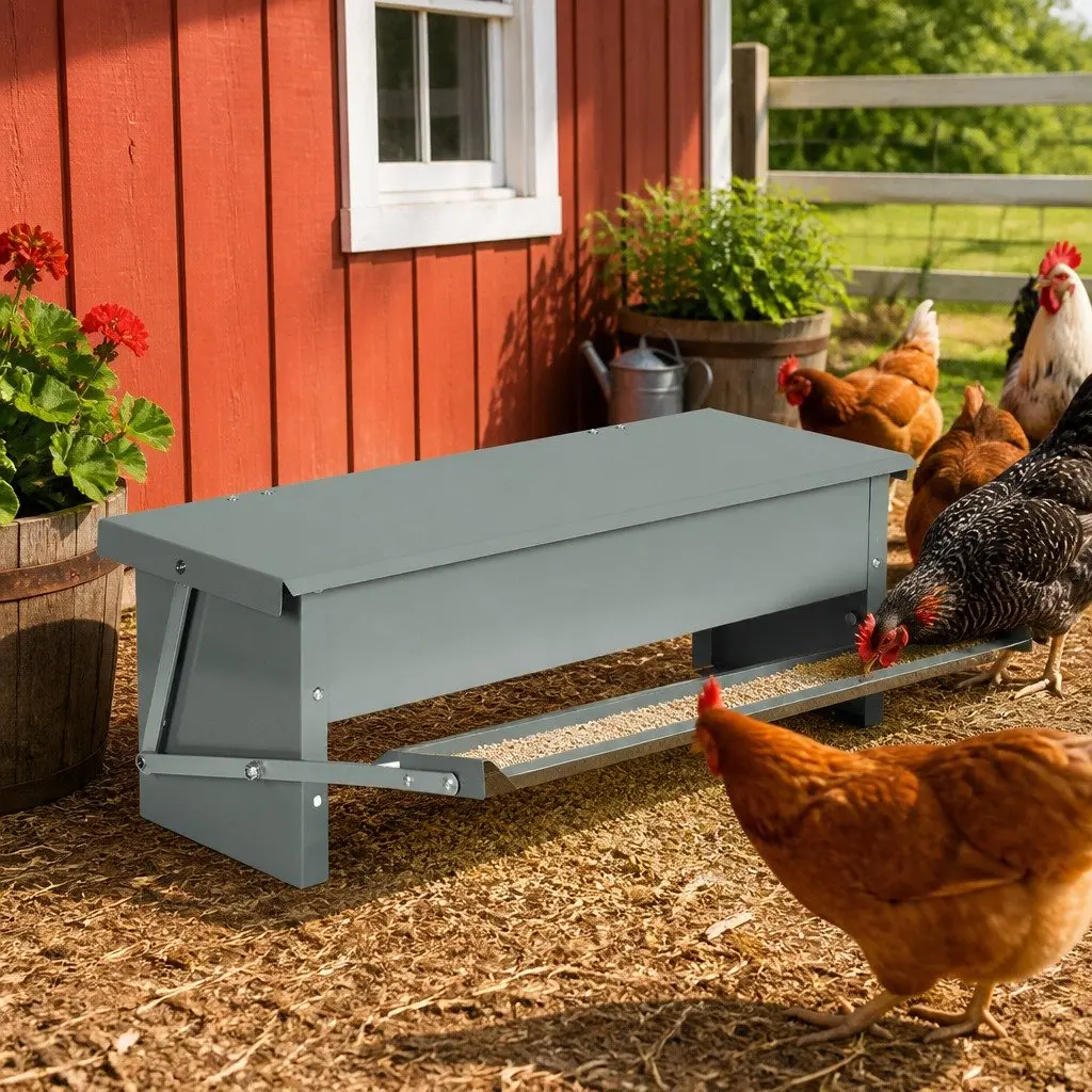 Automatic Chicken Feeder for Farm Use 5kg Large Capacity Timed Feed Dispenser