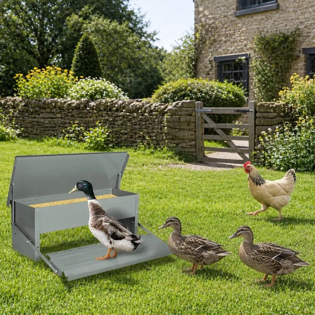 Automatic Chicken Feeder for Farm Use 5kg Large Capacity Timed Feed Dispenser