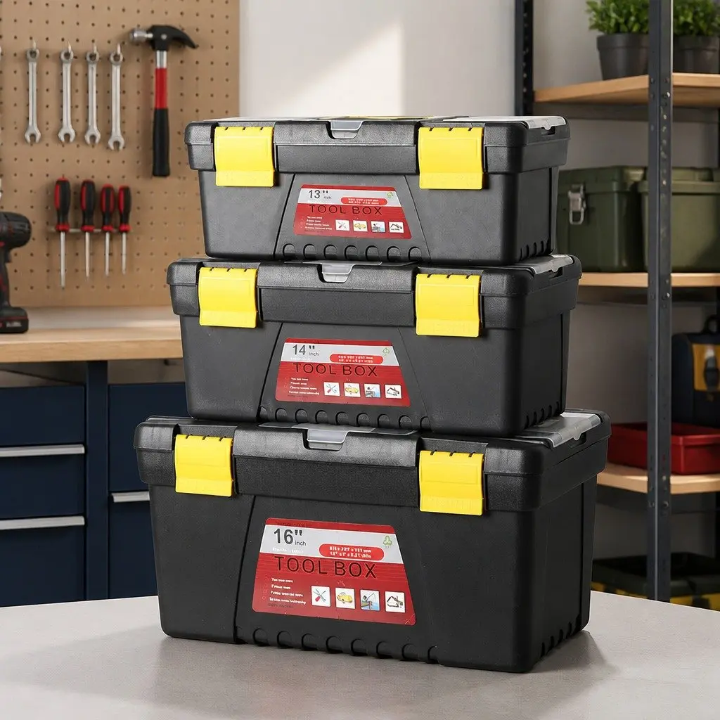 Professional 3-Piece Toolbox Set