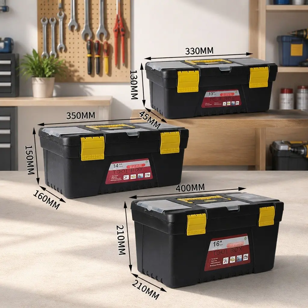 Professional 3-Piece Toolbox Set