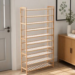 Specifications of the 10-Tier Bamboo Shoe Rack, 80cm