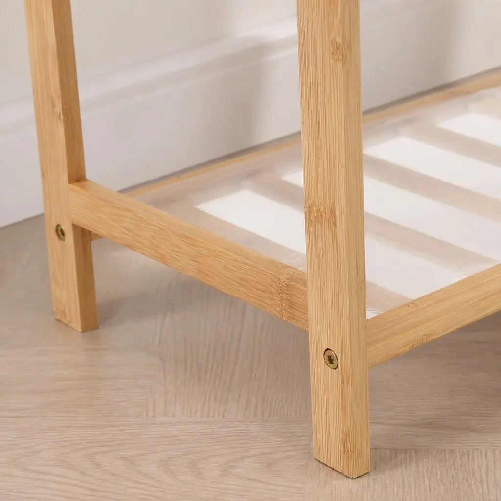 10-Tier Bamboo Shoe Rack, 80cm