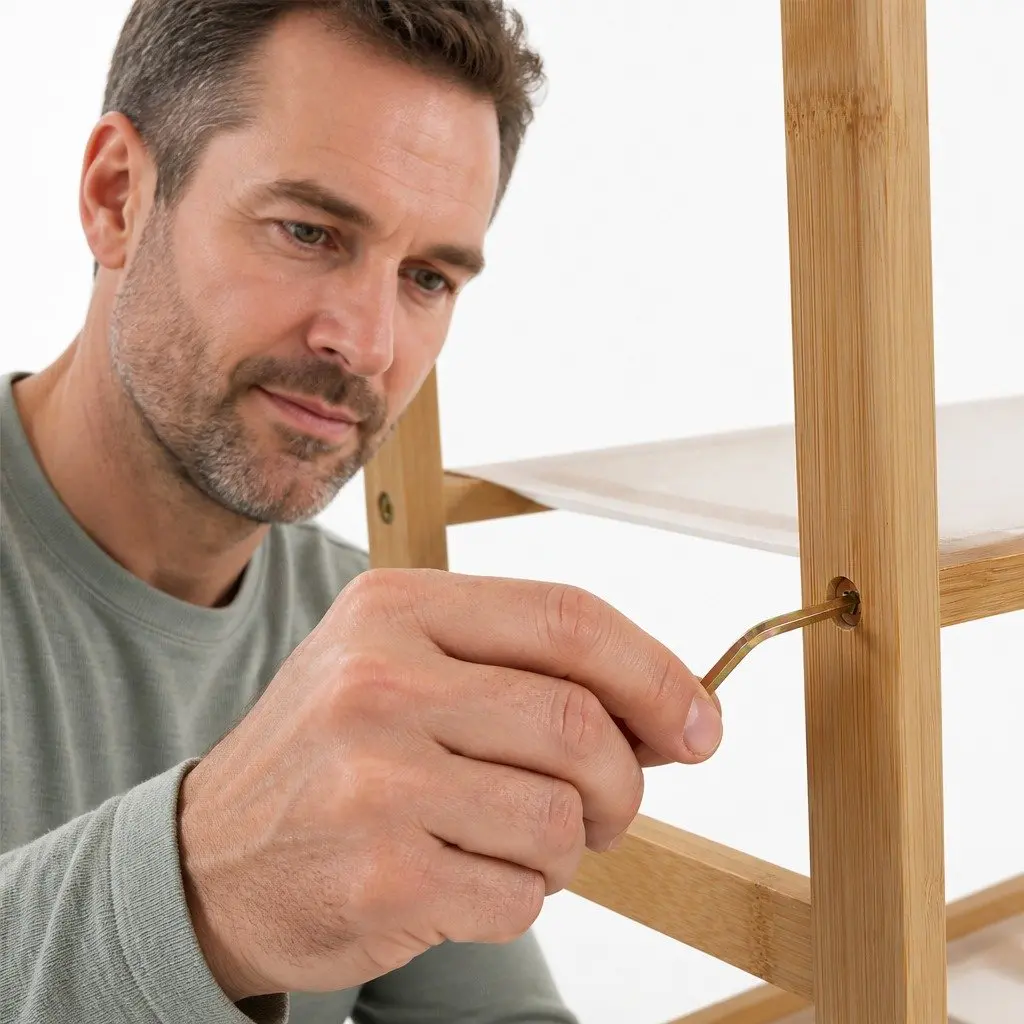 10-Tier Bamboo Shoe Rack, 80cm