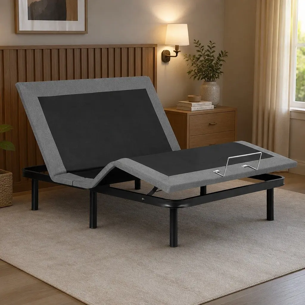 Electric Adjustable Bed Frame Double Size for Bedroom Wireless Remote Zero Gravity