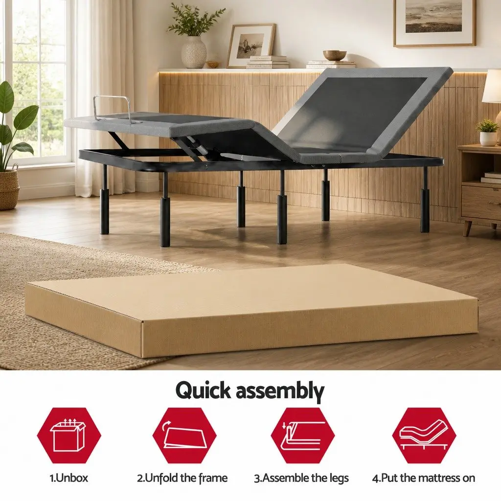 Adjustable King Size Electric Bed Frame