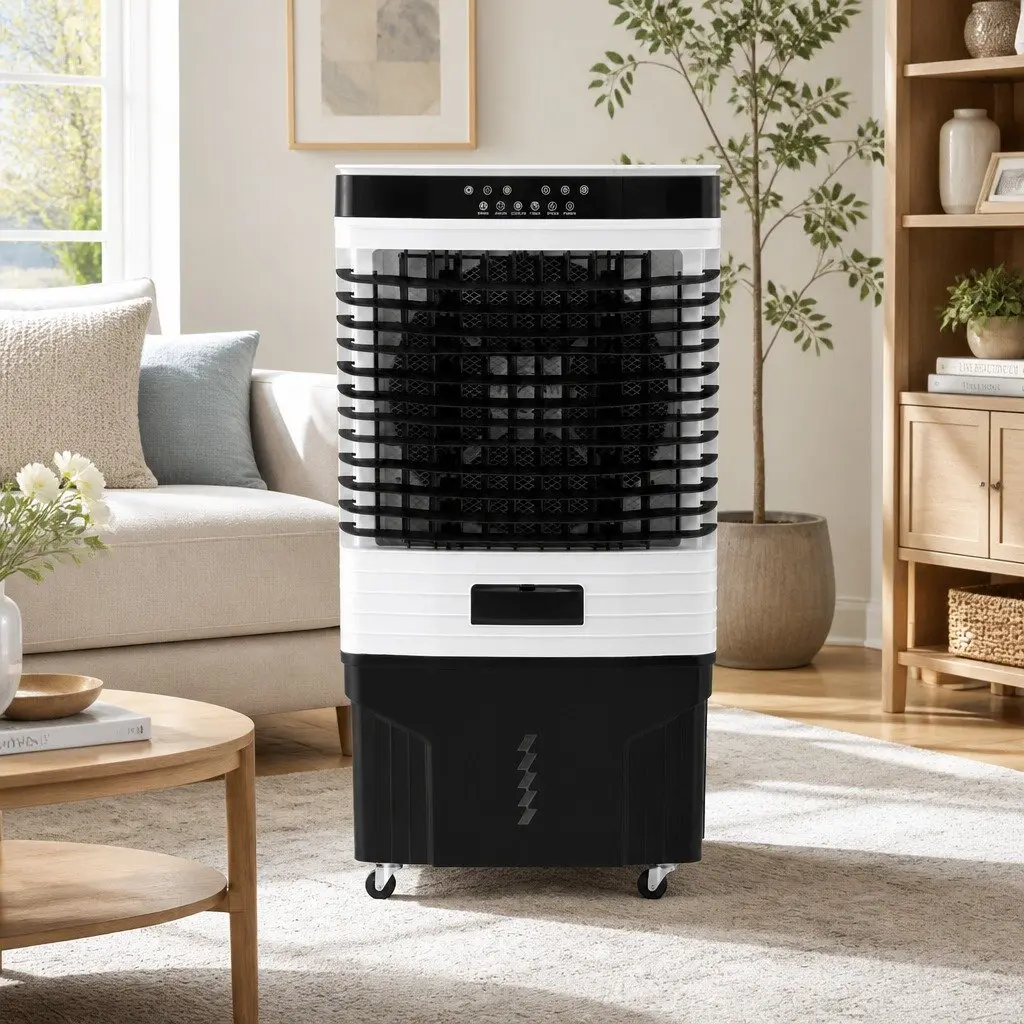 Evaporative Air Cooler 60L Portable Humidifier Purifier for Home Use with Remote Control