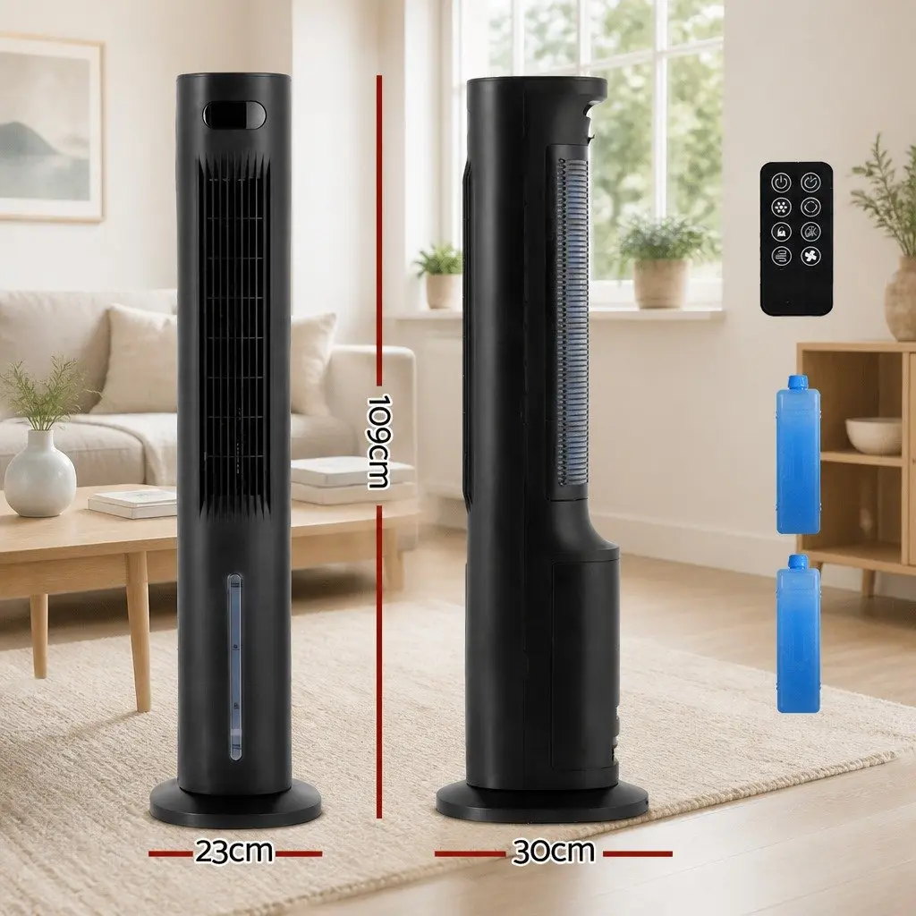 Evaporative Air Cooler for Home 7L Water Tank 4-in-1 Fan Humidifier Purifier Remote Control