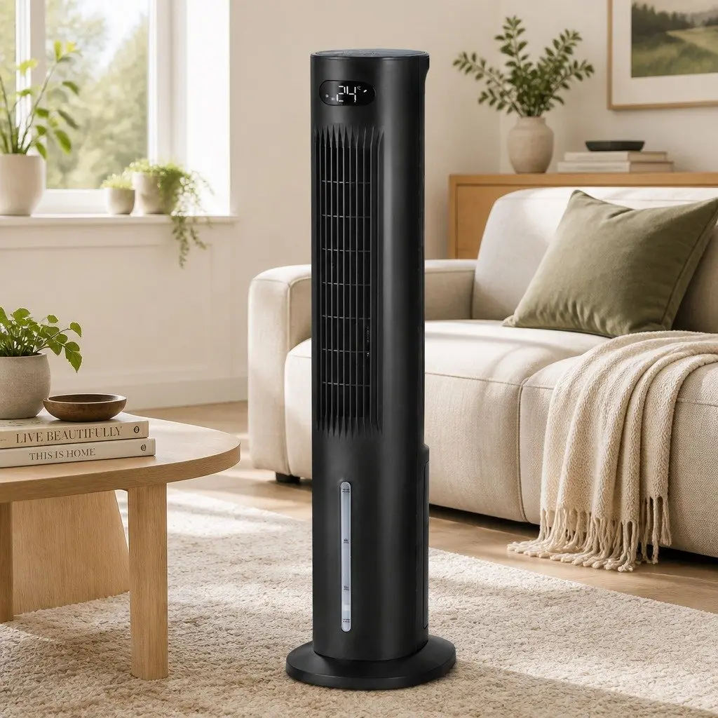 Evaporative Air Cooler for Home 7L Water Tank 4-in-1 Fan Humidifier Purifier Remote Control