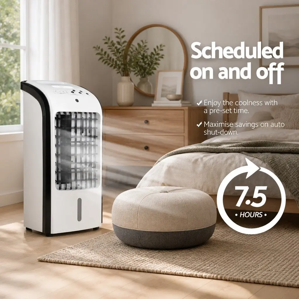 Evaporative Air Cooler Conditioner Portable 4L Tank for Home Use