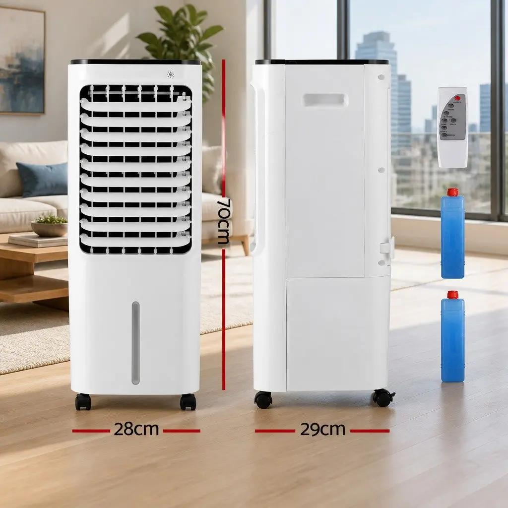 Evaporative Air Cooler for Home and Office 12L Water Tank Portable White
