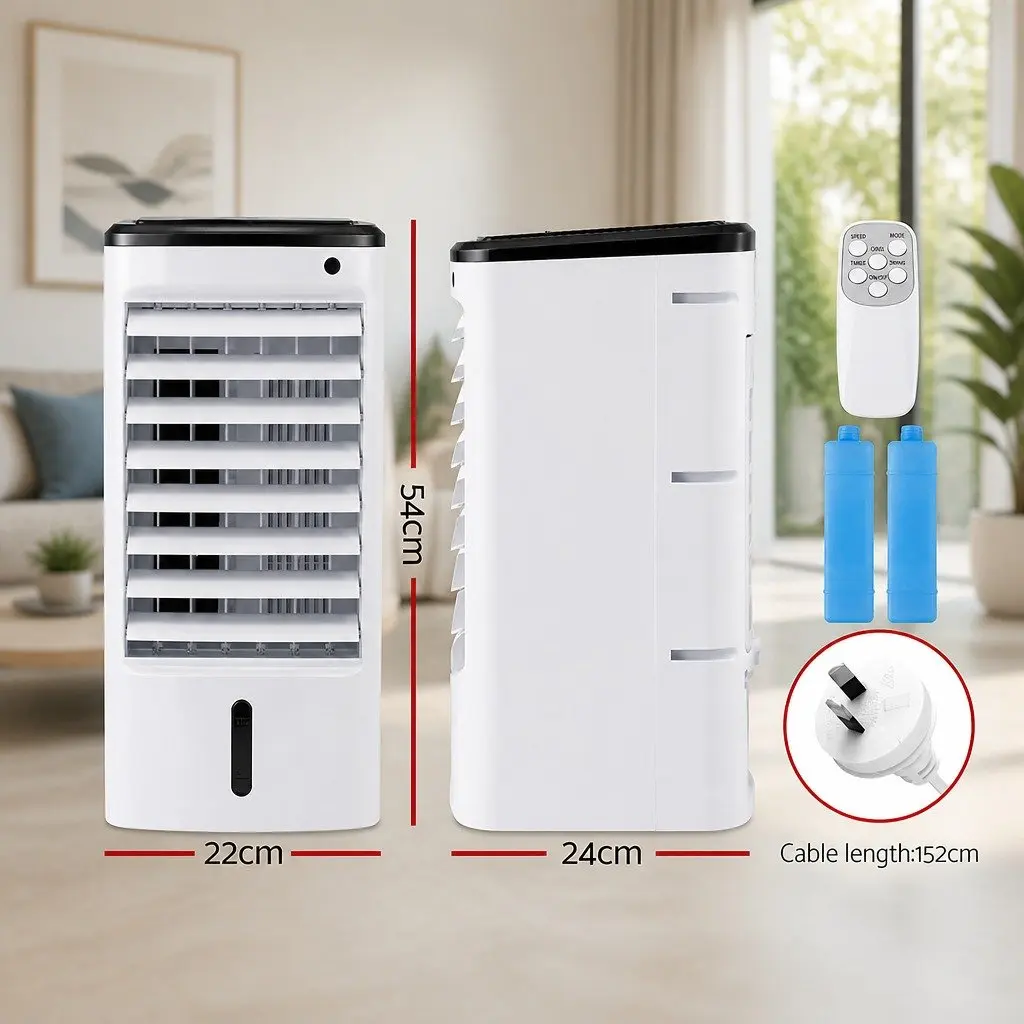 Evaporative Air Cooler for Home 4L Compact White