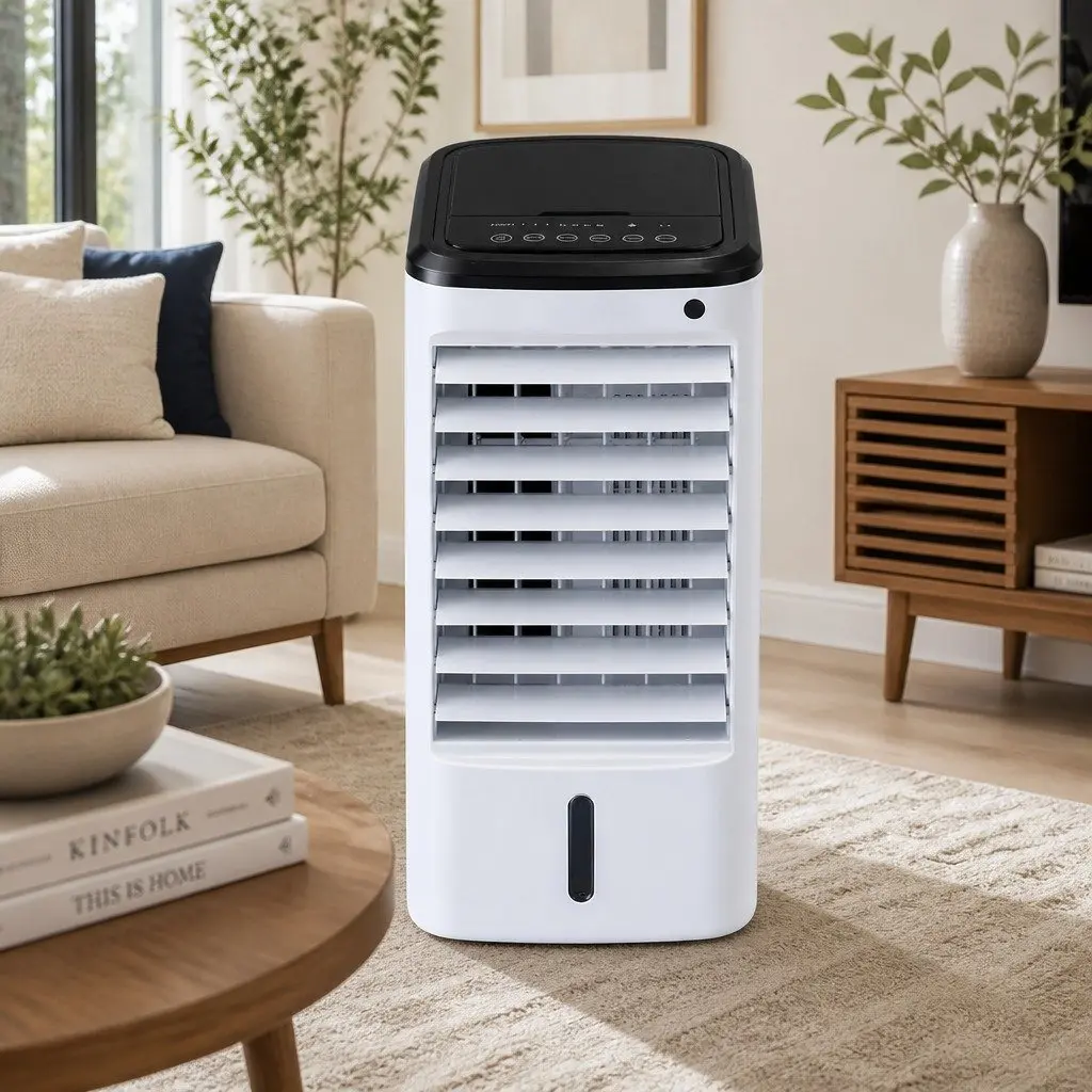 Evaporative Air Cooler for Home 4L Compact White